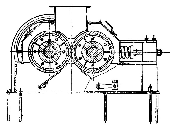輥式破碎機結構圖